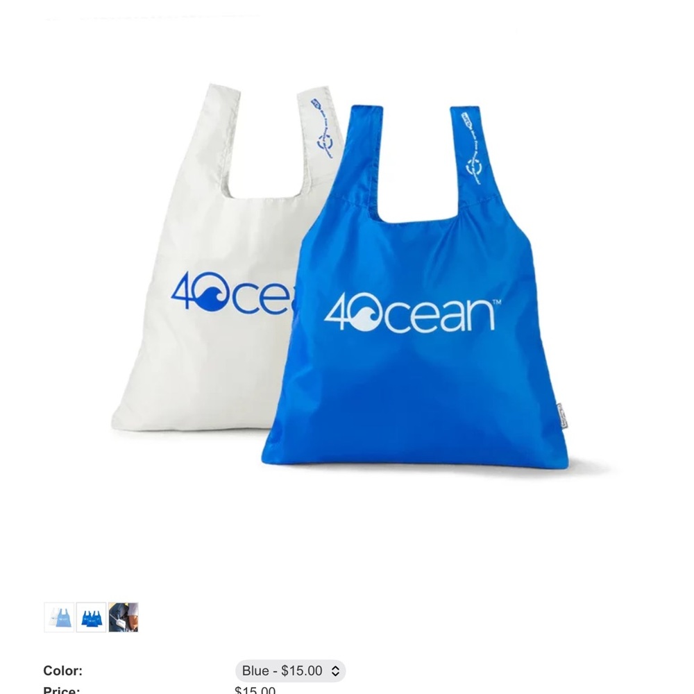 4 Ocean reuseable tote NWT🔥 off white version 🤩